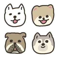 Many kinds of dogs