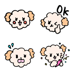 bichonpoo Chiffon Emoji