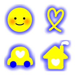 bluelight neon emoji