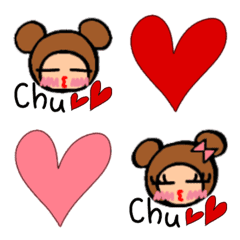 Bear Kumatan&Kumami's easy to use Emoji.