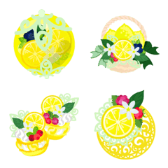 Cute and Stylish Lemon Emoji