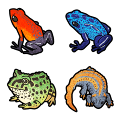 [ Amphibians ] Emoji unit set of all