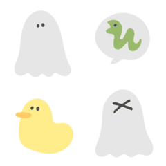 Ghost Emoji (white ghost)