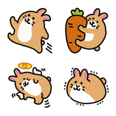 Cute fluffy rabbit Emoji
