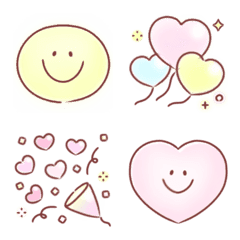 Pastel colored emoji 2 