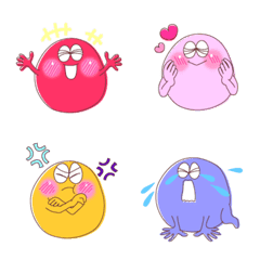 Colorful eggs Emoji