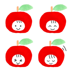 Cute apple Emoji
