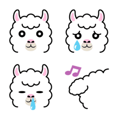 Happy Alpaca Emoji