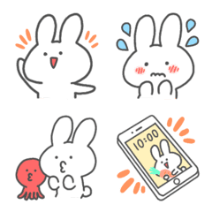 Cute rabbit Emoji (black)