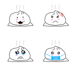 Mr. steamed bun emoji