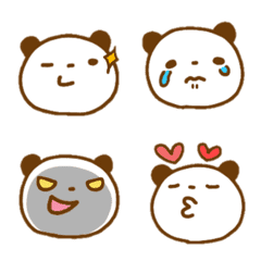 a graffiti panda Emoji 16 brown