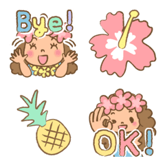 Sweet & dreamy hula girl Emoji