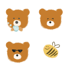 Simple Fluffy Kuma Emoji