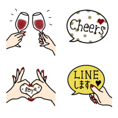 OSHARE GIRL HAND Emoji