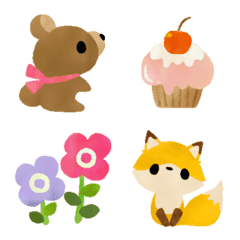 Forest animals party emoji