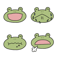 Emoji of the frog that always smile
