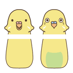 虎皮鸚鵡 表情貼 ( 黃色 )