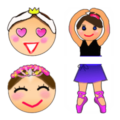 Kawaii Ballerina's Emoji