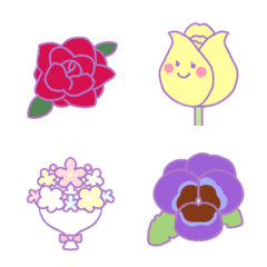 Dreamy and very cute flowers emoji