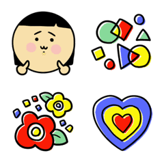 Nostalgic colorful Emoji