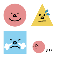 Emoji of circle triangle square