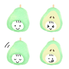 Cute La France Pear Emoji