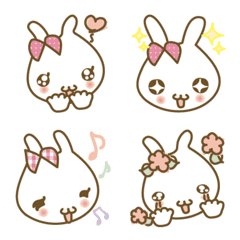Cutie  Girly and Kawaii Rabbit Emoji