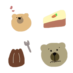 Bear and cake