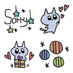 Adult color cat Emoji