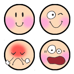 Various facial expression reactions