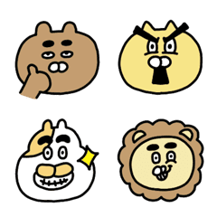 Eyebrow animals emoji