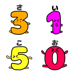 Matching words with numbers