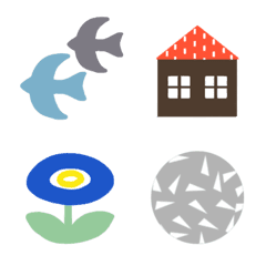 Scandinavian style cute emoji