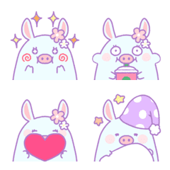 Dreamy and very cute aardvark emoji