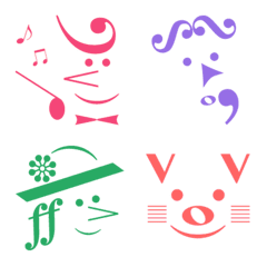  Emoticons made with music symbols
