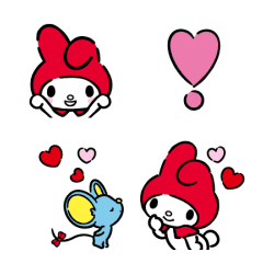 My Melody Emoji (Red Riding Hood)
