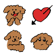 Toy Poodle emoji 01