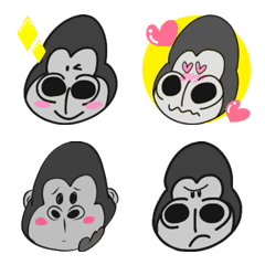 Gorilla's funny emoji