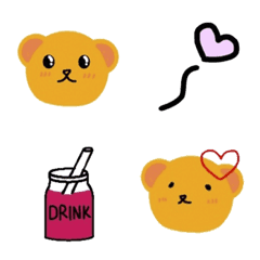 Emoji sweet lovely cute bear 