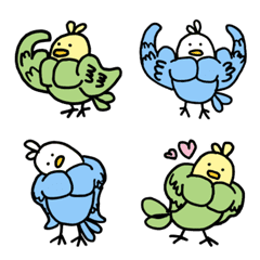 กล้ามเนื้อ นกแก้ว(Muscle Parakeet)Emoji