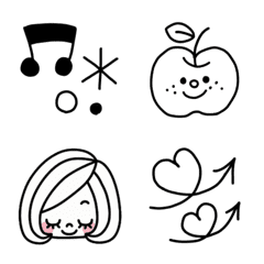 Emi`s Simple emoji No.002 cute!
