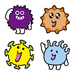 Cute virus Emoji
