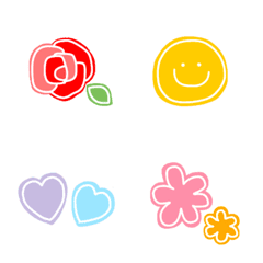 colorful  simple pretty emoji