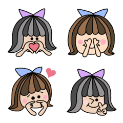 girl emoji&message!!