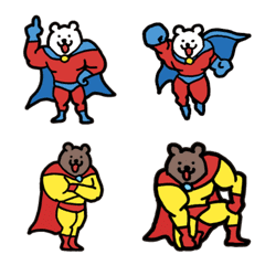 Super Hero Bear(Emoji)