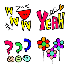  colorful! Emoji is energized