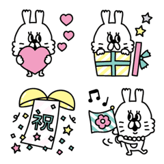 Pearl rabbit! mini emoji2