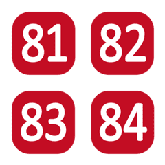 Round border square numbers(81-120)