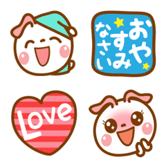 Emoji with honorific letters [rabbit]