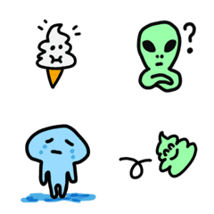 Cute U.F.O. Emoji  